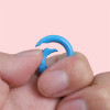 Alloy Spray Painted Colorful Round Key Chain Open Ring Spring Buckle Handmade Diy Mobile
