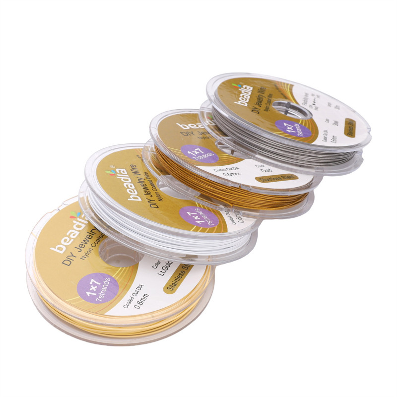 0.3-0.6mm Korean 304 Stainless Steel Color-preserving Gold Wire Soft Handmade Diy Mobile