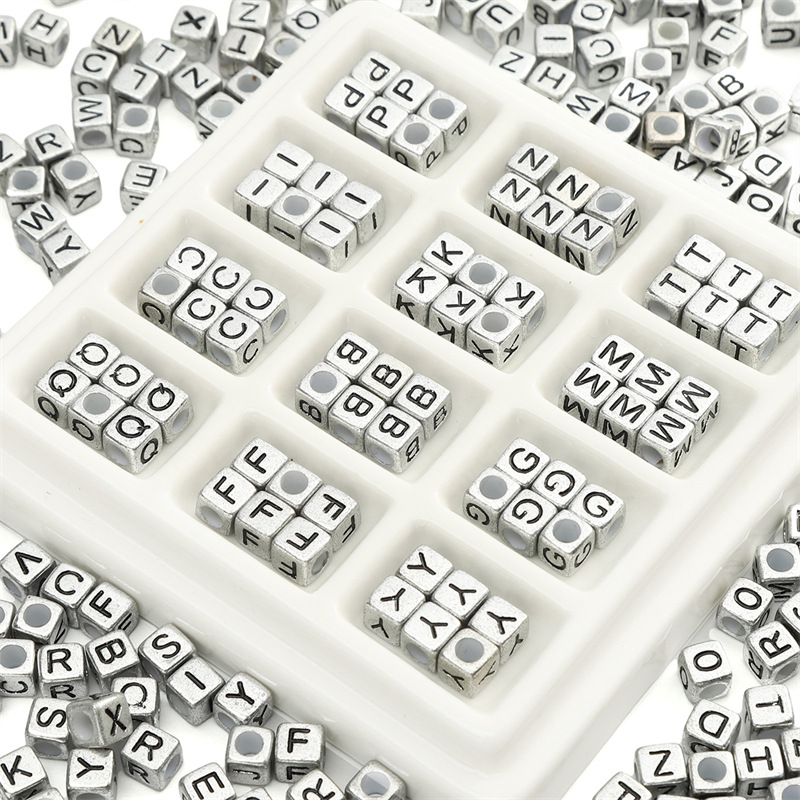 26 English Alphabet Beads, Handmade Diy Homemade Bracelets, Necklaces, Jewelry Materials