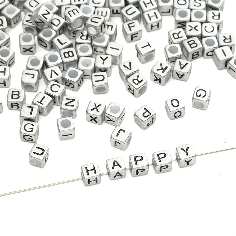 26 English Alphabet Beads, Handmade Diy Homemade Bracelets, Necklaces, Jewelry Materials