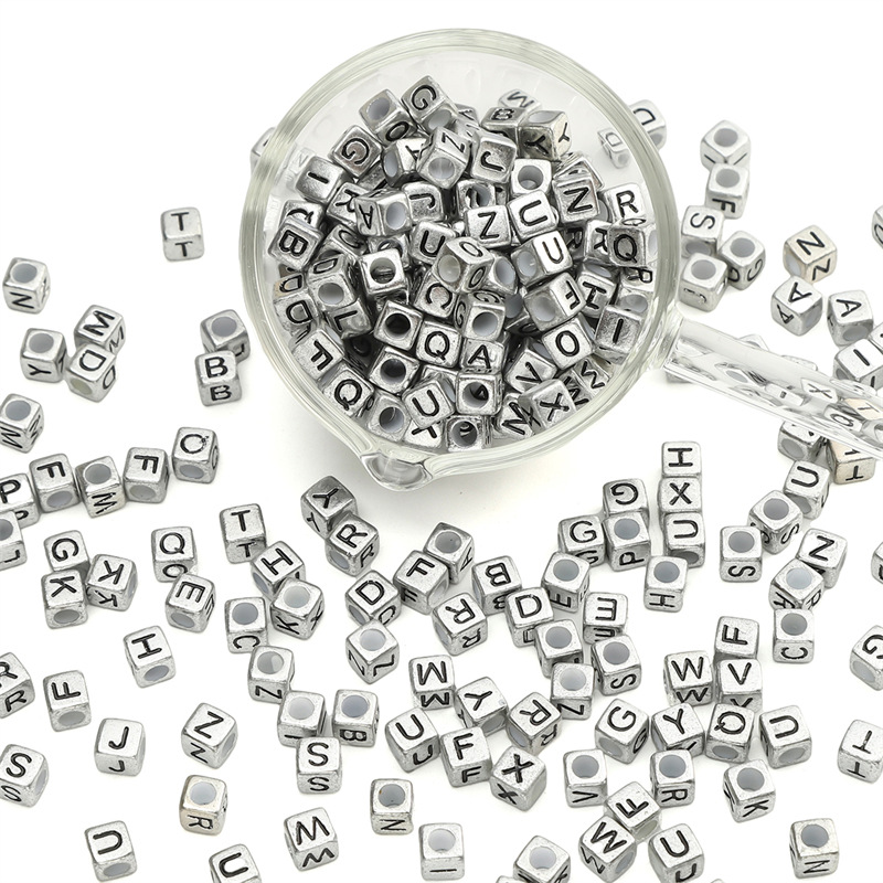 26 English Alphabet Beads, Handmade Diy Homemade Bracelets, Necklaces, Jewelry Materials