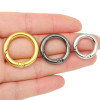 5 Alloy Open Spring Ring Round Buckle Keychains Handmade Diy Bag Hooks Mobile Phone Chain