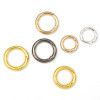 5 Alloy Open Spring Ring Round Buckle Keychains Handmade Diy Bag Hooks Mobile Phone Chain
