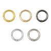 5 Alloy Open Spring Ring Round Buckle Keychains Handmade Diy Bag Hooks Mobile Phone Chain