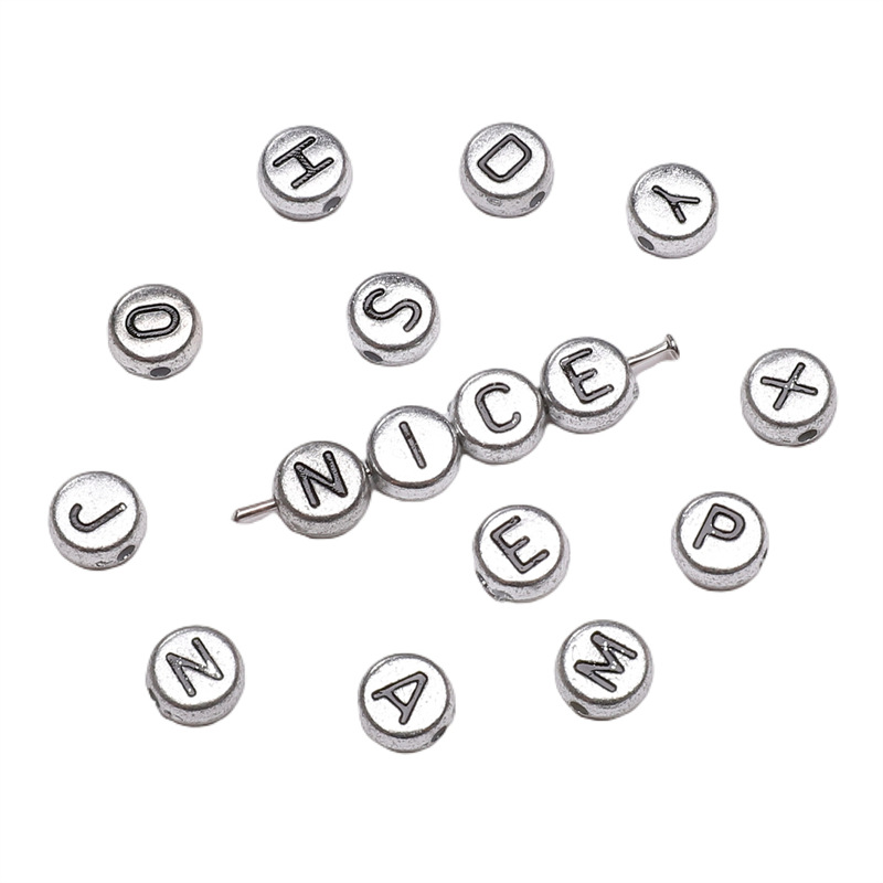 26 Acrylic English Alphabet Beads, Handmade Diy Homemade Bracelets, Necklaces, Jewelry