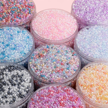 4mm Glass Unicorn Zirconium Crystal Rice Beads String Loose Diy Handmade Bracelet