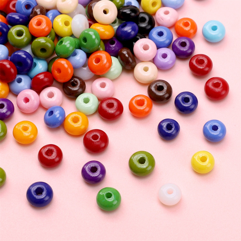 5mm Domestic Glass Rice Beads Oil Painting Abacus Diy Handmade Bracelet Necklace Jewelry