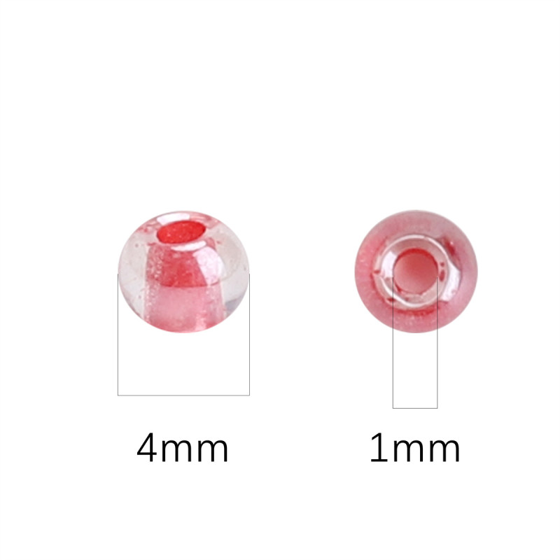 4mm Glass Unicorn Zirconium Crystal Rice Beads String Loose Diy Handmade Bracelet