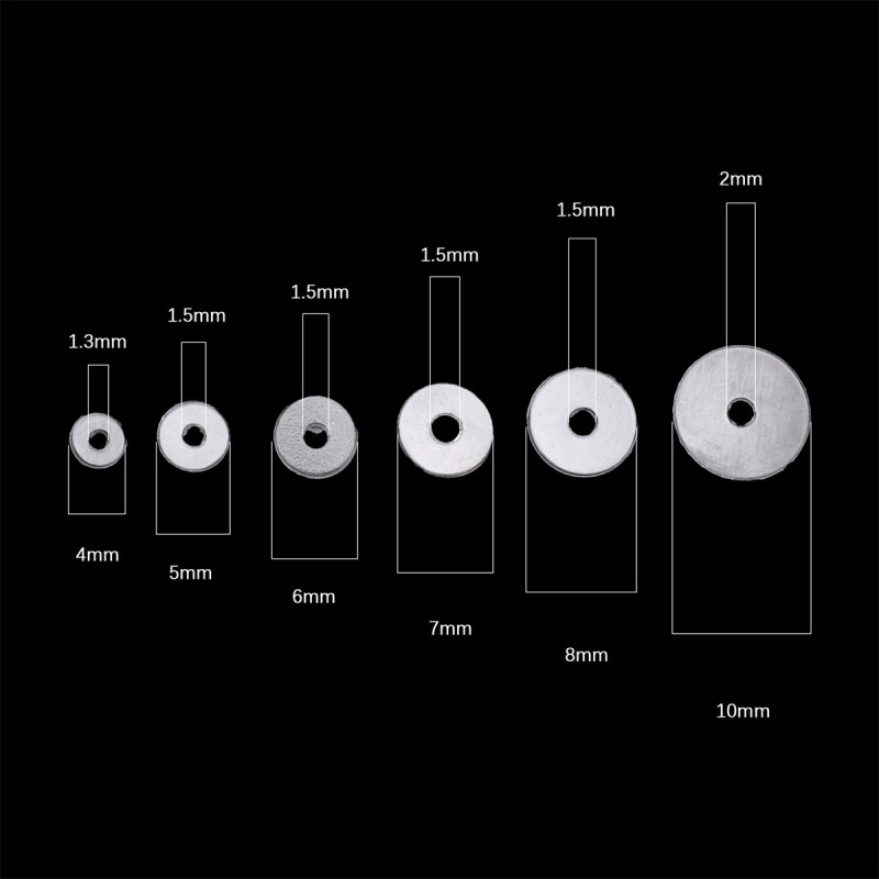 Simple Round Transparent Pp Spacer Gasket Plastic Handmade Diy Bracelet Crystal