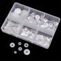 Simple Round Transparent Pp Spacer Gasket Plastic Handmade Diy Bracelet Crystal