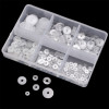 Simple Round Transparent Pp Spacer Gasket Plastic Handmade Diy Bracelet Crystal