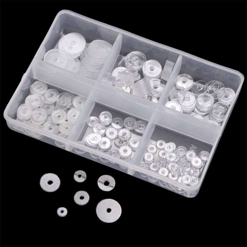 Simple Round Transparent Pp Spacer Gasket Plastic Handmade Diy Bracelet Crystal