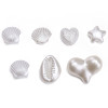 Abs Special-shaped Pearls Five-pointed Star Scallop Loose Beads String Handmade Diy