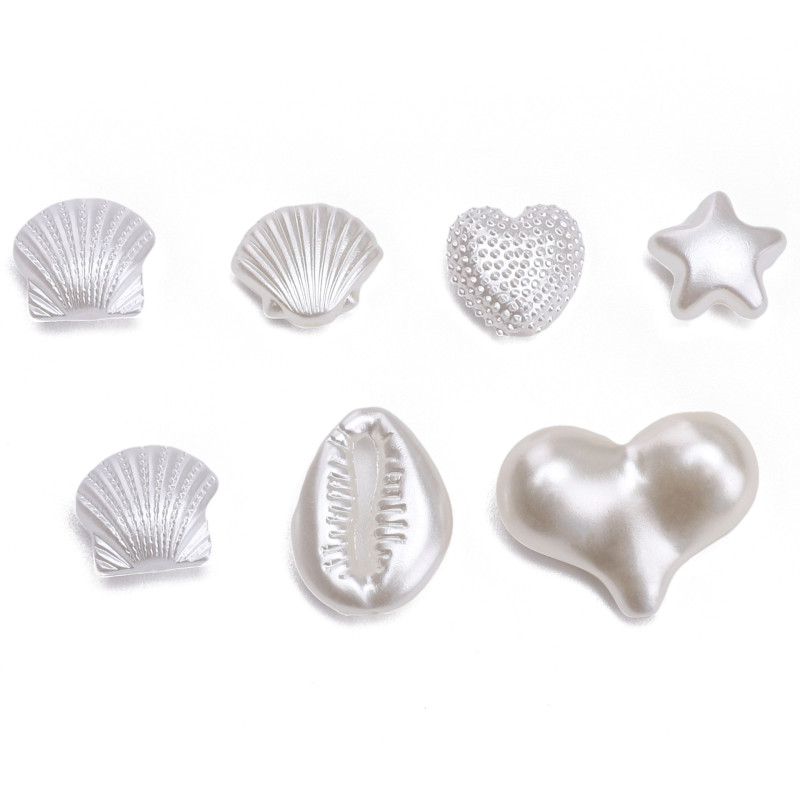 Abs Special-shaped Pearls Five-pointed Star Scallop Loose Beads String Handmade Diy