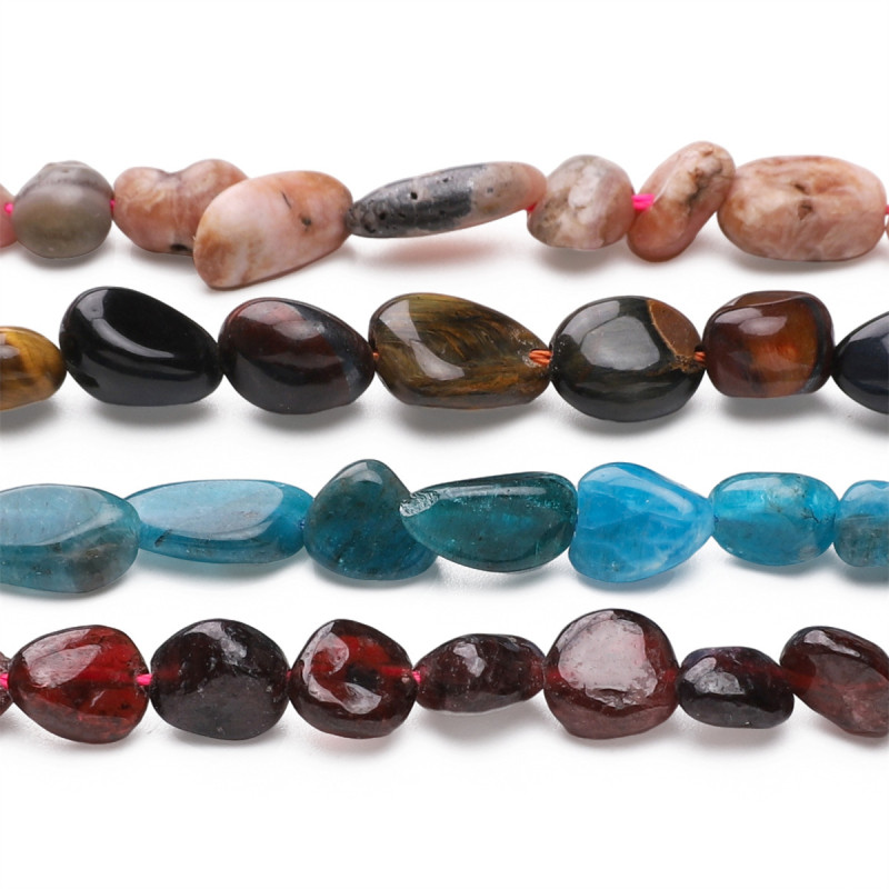 Natural Stone Irregular Straight Hole Random Beads Handmade Diy Necklace Pendant Jewelry