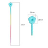 Silicone Plum Blossom Gradient Keychain Diy Clothing Bag Jewelry Lanyard Data Cable