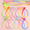 Silicone Plum Blossom Gradient Keychain Diy Clothing Bag Jewelry Lanyard Data Cable