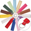 Leather Keychain Spring Buckle Handmade Diy Jewelry Accessories Plug-in Connection Ring