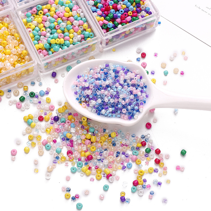 2mm Glass Rice Beads Loose Handmade Diy Material Jewelry Accessories Homemade Bracelet
