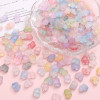 10x7mm Acrylic Gold Beads Straight Hole Butterfly Loose Handmade Diy Bracelet Necklace