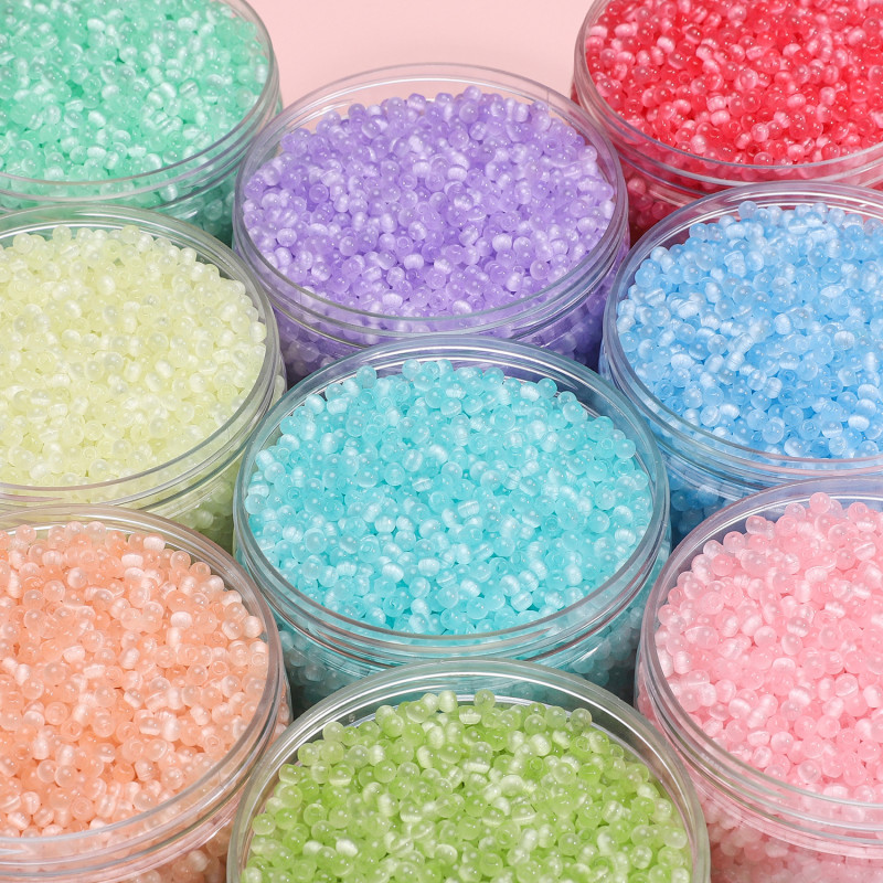 4mm Cat's Eye Glass Rice Beads Domestic Super High Quality Round Diy Handmade Bracelet