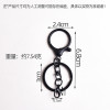 Metal Painted Colorful Round Lobster Clasp Three-piece Set with 14mm Jewelry Diy