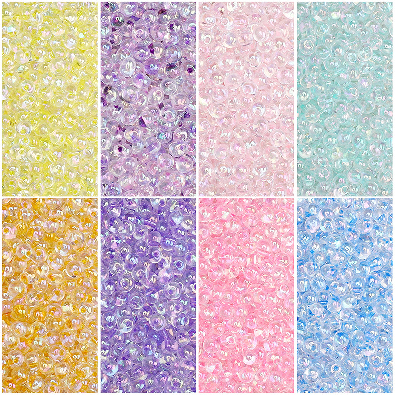 4mm Domestic Water Drop Colorful Glass Rice Beads Handmade Diy Bracelet Necklace Pendant