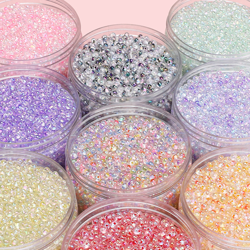 4mm Domestic Water Drop Colorful Glass Rice Beads Handmade Diy Bracelet Necklace Pendant
