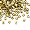 6x6mm Acrylic English Letters Square Ancient Silver Diy Handmade Beaded Necklace Loose