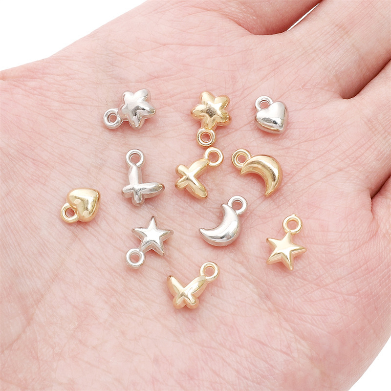 Ccb Moon Love Five-pointed Star Pendant Handmade Diy Jewelry Necklace Bracelet Accessories
