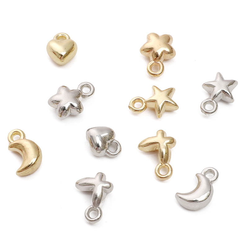 Ccb Moon Love Five-pointed Star Pendant Handmade Diy Jewelry Necklace Bracelet Accessories