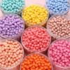 8-10mm Acrylic Solid Color Frosted Round Beads Handmade Diy Bracelet Necklace Material