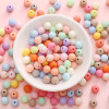 8-10mm Acrylic Solid Color Frosted Round Beads Handmade Diy Bracelet Necklace Material