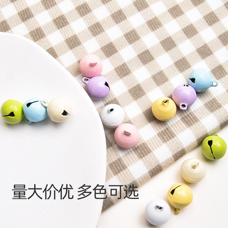 Colorful Light Color 14mm Small Bell Jewelry Diy Accessories Mobile Phone Chain Key