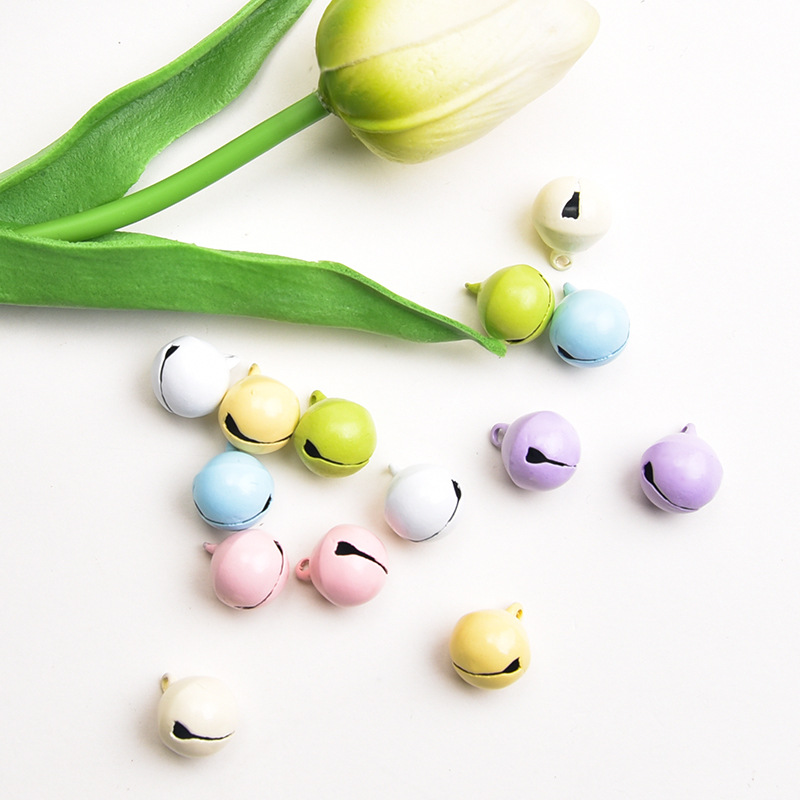Colorful Light Color 14mm Small Bell Jewelry Diy Accessories Mobile Phone Chain Key