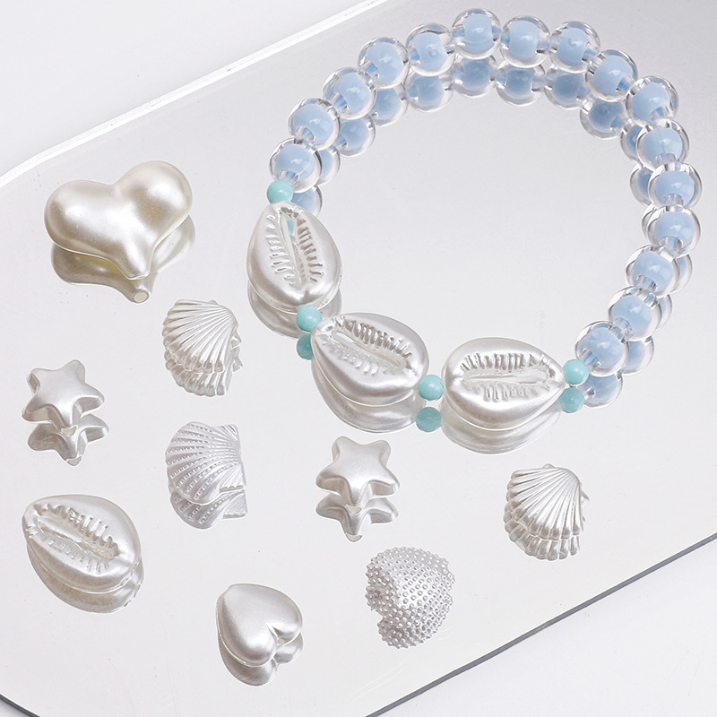 Abs Special-shaped Pearl Bracelet Beaded Accessories Five-pointed Star Shell Handmade Diy