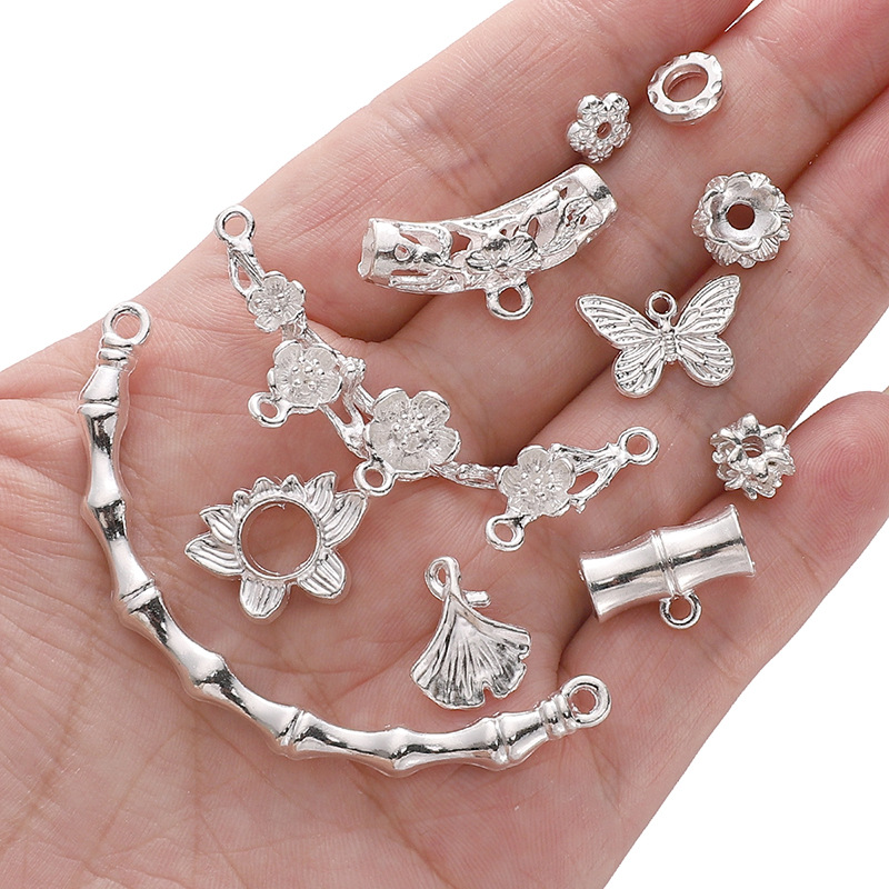 Alloy New Accessories Carved Tee Handmade Diy Beaded Bracelet Material Package