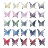 Acrylic Transparent Two-color Gradient Butterfly Beads Handmade Diy Bracelet Necklace