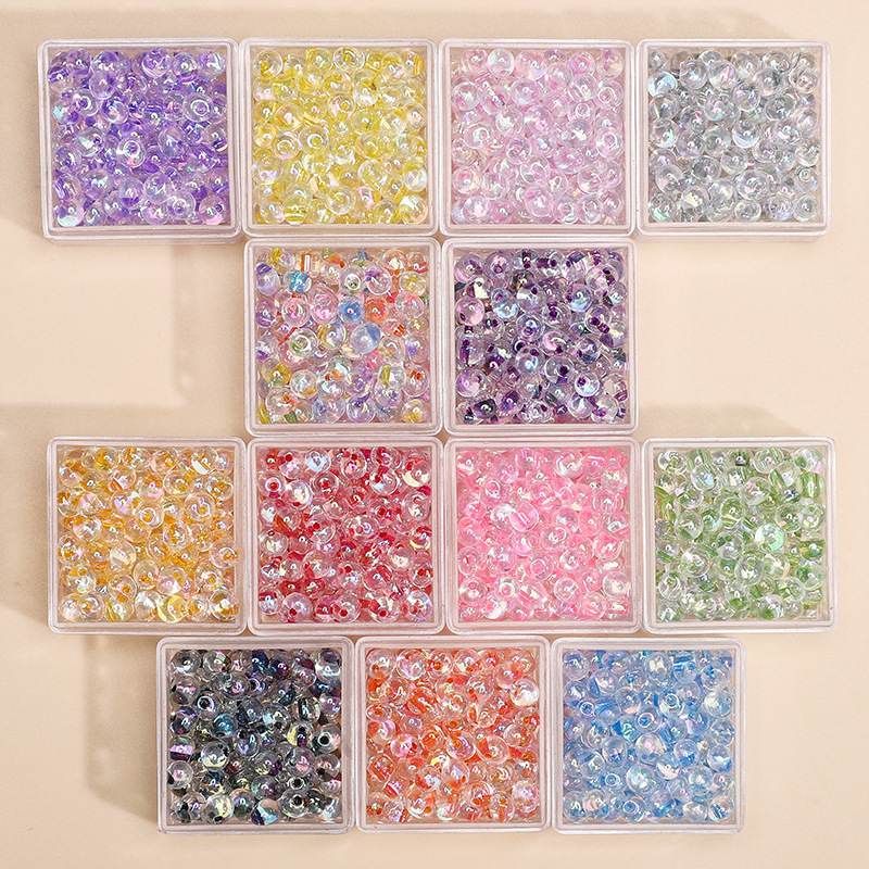 4mm Water Drop Colorful Glass Millet Beads Handmade Diy Jewelry Material Loose