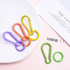 Colorful Painted Metal Gourd Buckle with Spring Diy Jewelry Accessories Keychain Pendant
