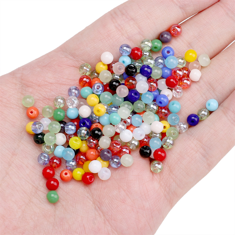 4mm Domestic High-quality Glass Rice Beads Handmade Diy Bead Making Mobile Phone Chain