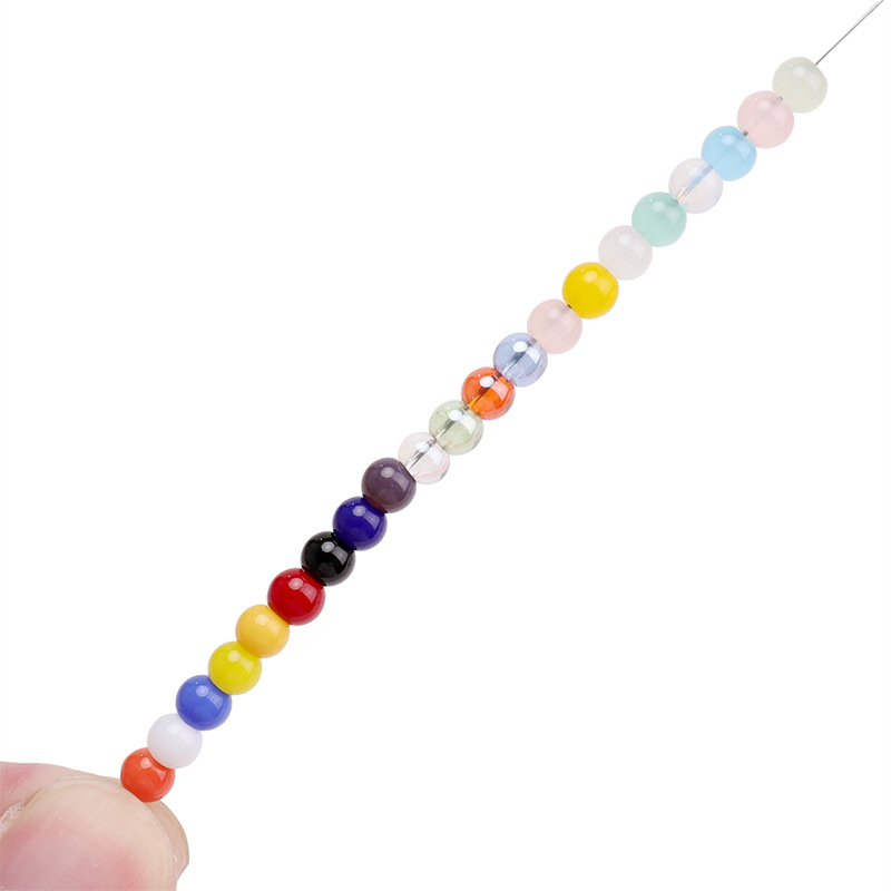 4mm Domestic High-quality Glass Rice Beads Handmade Diy Bead Making Mobile Phone Chain