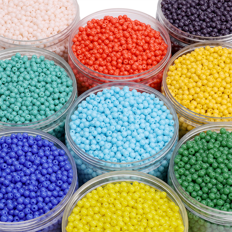 4mm Domestic High-quality Glass Rice Beads Handmade Diy Bead Making Mobile Phone Chain