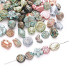 8-29mm Imitation Picasso Gold-painted Loose Beads Irregular Stone Bead Pendant Hand