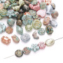 8-29mm Imitation Picasso Gold-painted Loose Beads Irregular Stone Bead Pendant Hand
