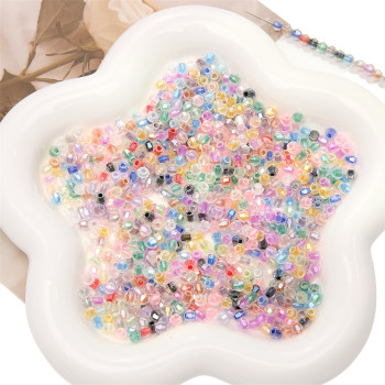 Summer Clear Faceted Fantasy Rhombus Crystal Beads Loose Corner Beaded Bracelet D Iy