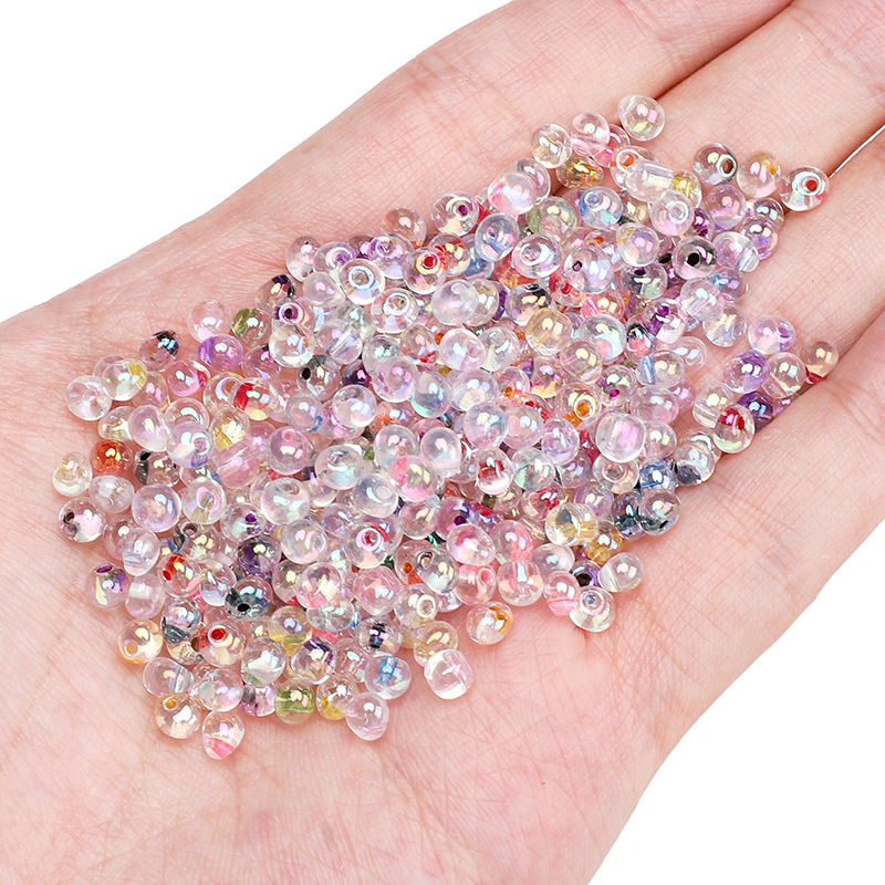 Domestic Water Drop Colorful Glass Millet Beads Handmade Diy Jewelry Material Loose