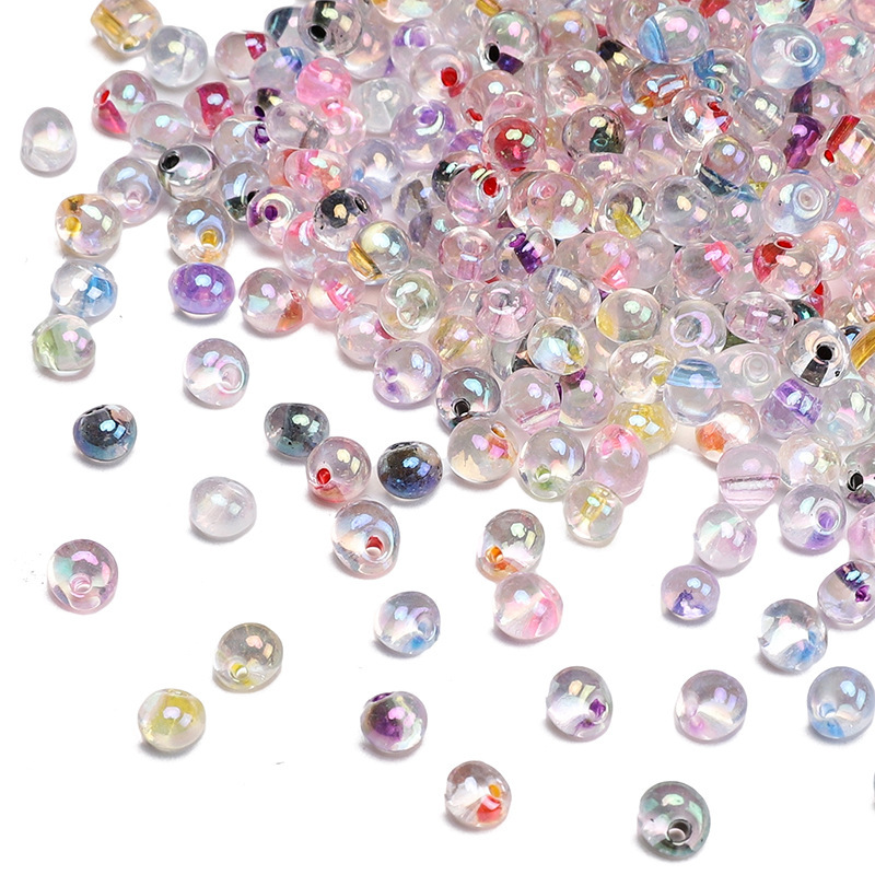 Domestic Water Drop Colorful Glass Millet Beads Handmade Diy Jewelry Material Loose