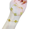 [benefit Price] New Sand Gold Car Flower Five-leaf Clover Women's Bracelet As a