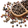 8x8mm Wooden Barrel Beads Handmade Diy Early Education Bracelet Necklace Mobile Phone